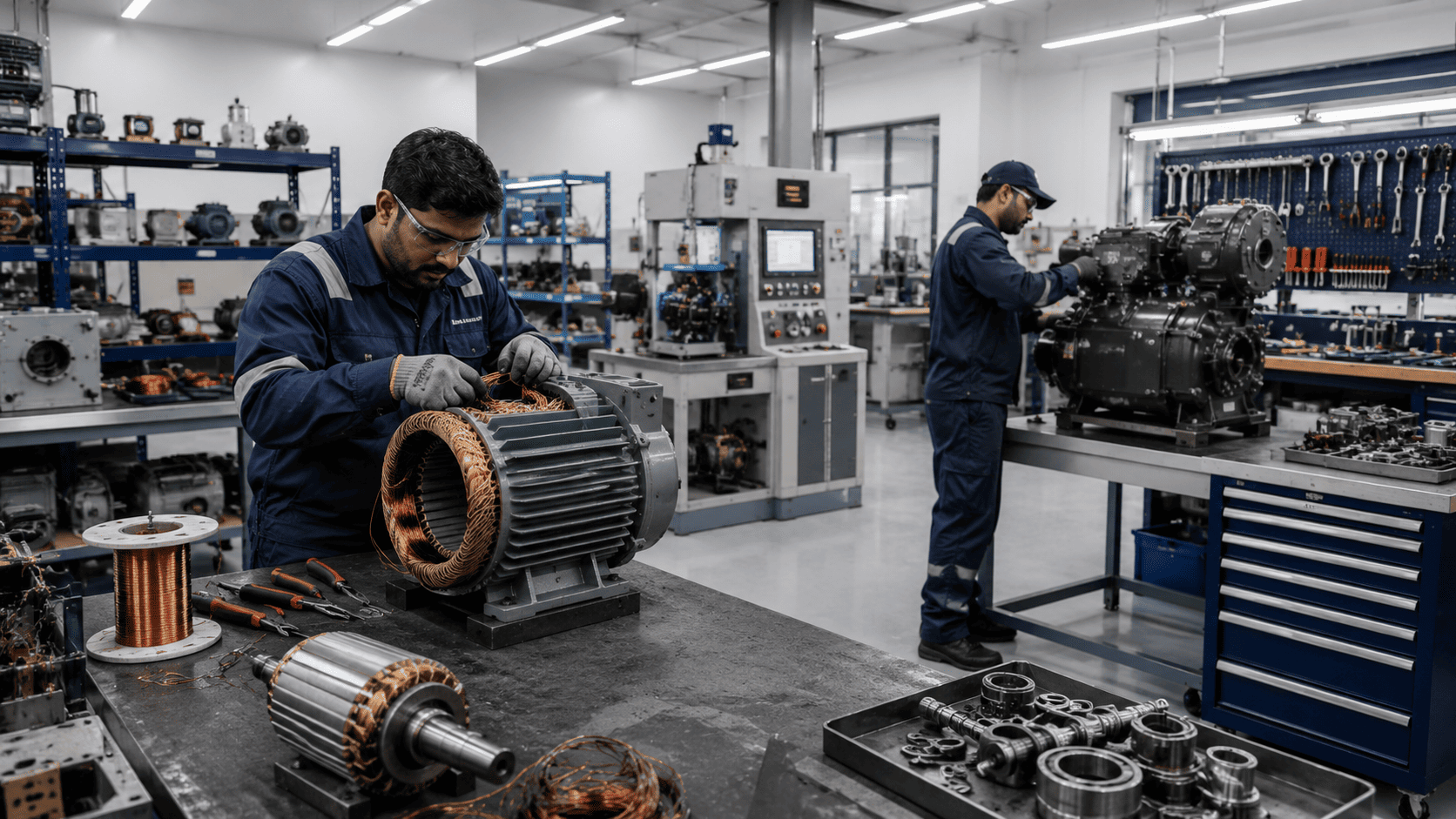 Motor Rewinding & Overhauling